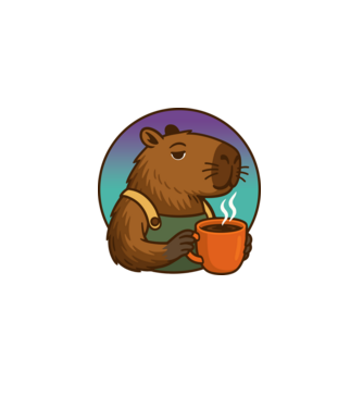 Kapibara barista minta lila pólón