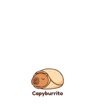 Capyburrito minta világoskék pólón