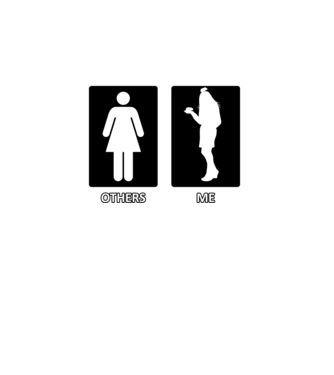 Others vs. Me (nő) - hörcsög minta türkiz pólón