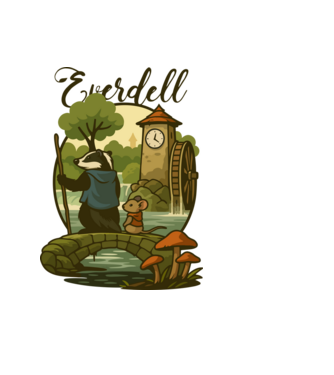 Everdell minta világoskék pólón