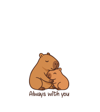 Always with you minta fehér pólón