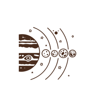 Galileo Galilei minta homokszín pólón
