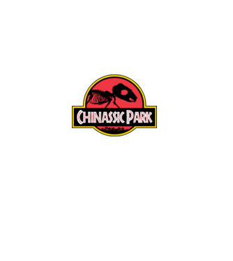 Chinassic Park minta fekete pólón