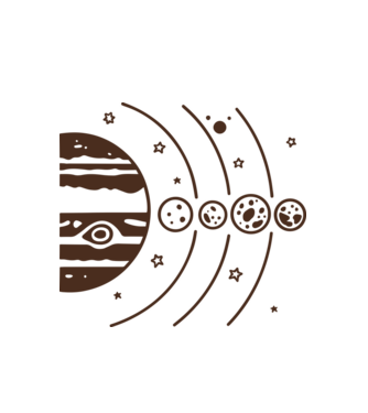 Galileo Galilei minta fehér pólón