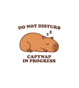 Capynap minta fehér pólón
