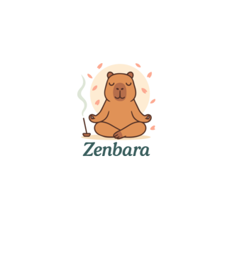 Zenbara minta halványlila pólón