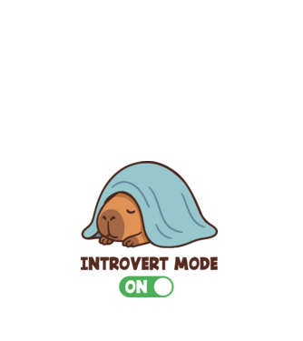 Introvert mode minta fehér pólón