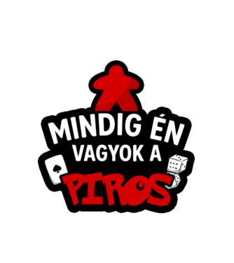 Mindig én vagyok a piros minta fehér pólón