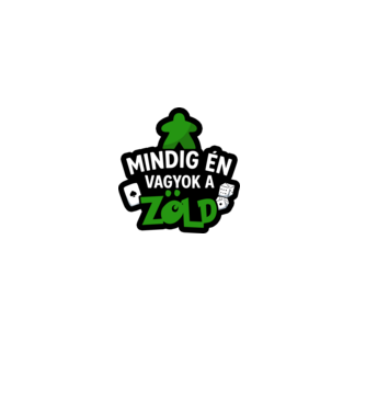 Mindig én vagyok a zöld minta fekete pólón