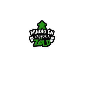 Mindig én vagyok a zöld minta fekete pólón