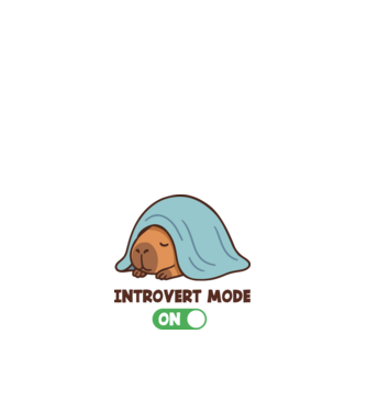 Introvert mode minta fehér pólón