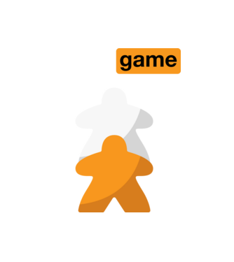 Board game minta fehér pólón