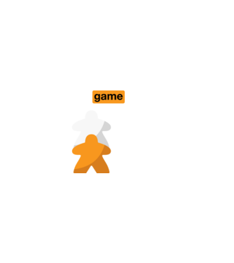 Board game minta fekete pólón
