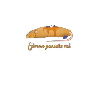 Extreme pancake rat minta világoskék pólón