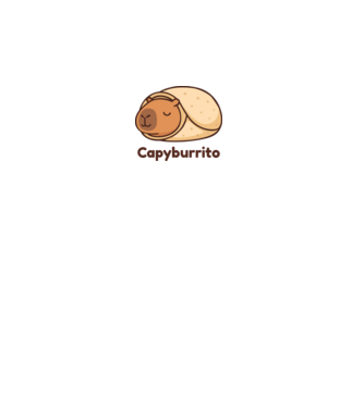 Capyburrito minta fehér pólón