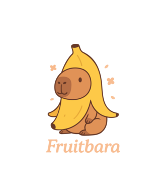 Fruitbara minta fehér pólón