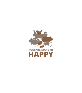 Rodents make me happy minta fehér pólón