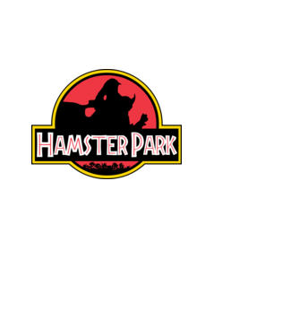 Hamster Park minta fehér pólón