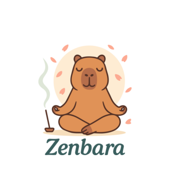 Zenbara minta fehér pólón