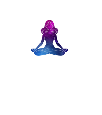 Univerzum meditáció minta fehér pólón