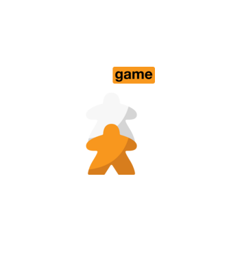Board game minta fekete pólón
