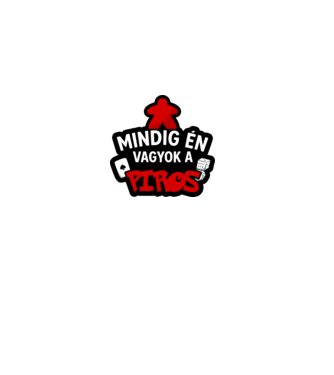 Mindig én vagyok a piros minta fekete pólón