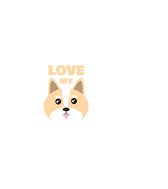 Love my dog minta fekete pólón