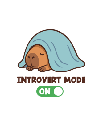 Introvert mode minta fehér pólón