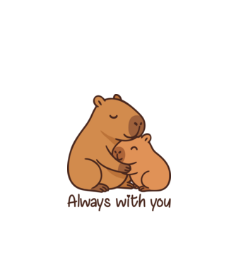 Always with you minta fehér pólón