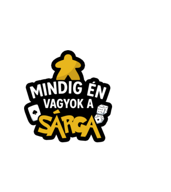 Mindig én vagyok a sárga minta sötétkék pólón