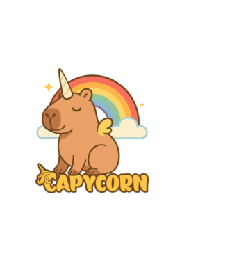 Capycorn minta homokszín pólón