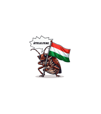 Átteleltem! (poloska) minta fehér pólón