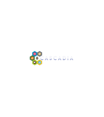 Cascadia minta fekete pólón