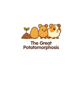 The Great Potatomorphosis minta fehér pólón