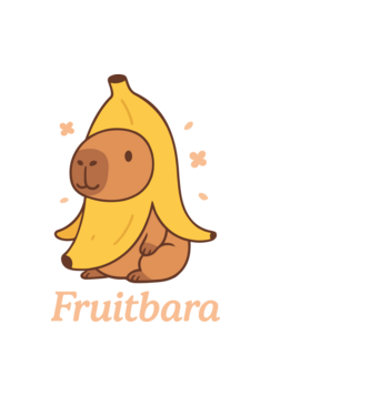 Fruitbara minta sötétkék pólón