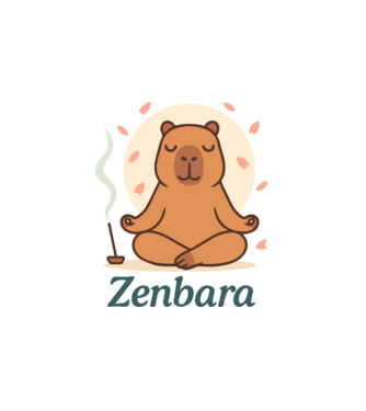 Zenbara minta fehér pólón