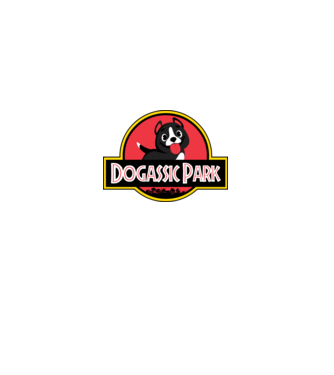 Dogassic Park minta fekete pólón
