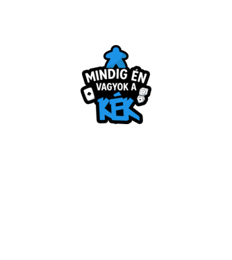 Mindig én vagyok a kék minta fekete pólón