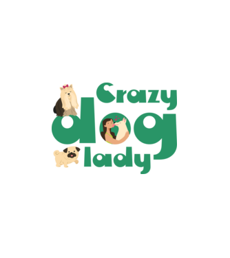 Crazy dog lady minta fehér pólón