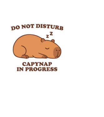 Capynap minta fehér pólón