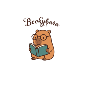Bookybara minta szürke pólón