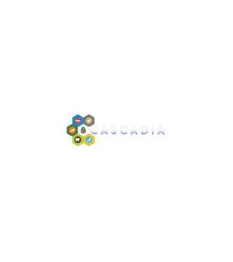 Cascadia minta fekete pólón
