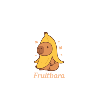 Fruitbara minta fekete pólón