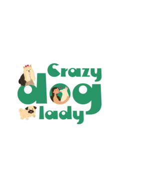 Crazy dog lady minta fehér pólón