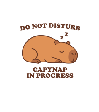 Capynap minta homokszín pólón