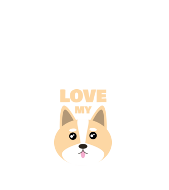 Love my dog minta fehér pólón