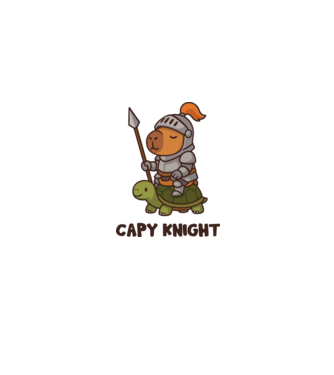 Capy knight minta homokszín pólón