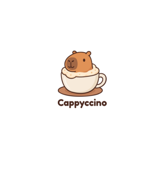 Cappyccino minta királykék pólón