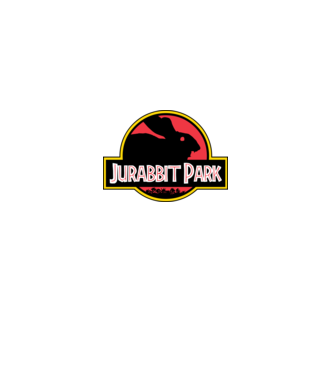 Jurabbit Park minta fekete pólón