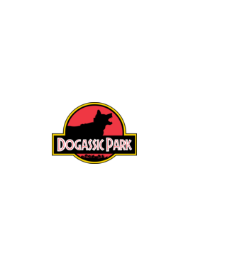 Dogassic Park minta fekete pólón
